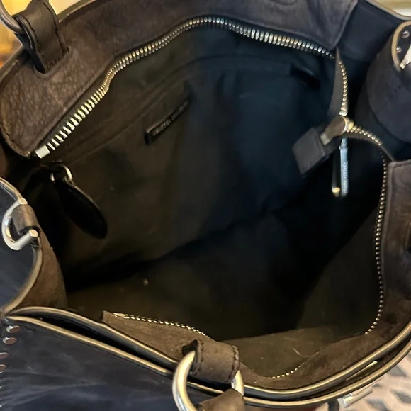 Rebecca Minkoff Black Tote with Silver Studs - Picture 3 of 5